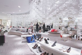 Shoe Floor With Flourish Saks