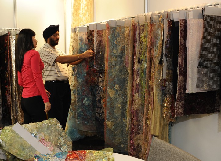Texture, Rich Colors Spur Interest L.. Textile Fair