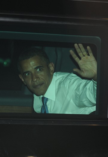 Barack Obama Charms Chez Wintour