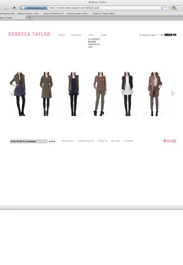 Taylor Made: Rebecca Taylor's Relaunched Web Site
