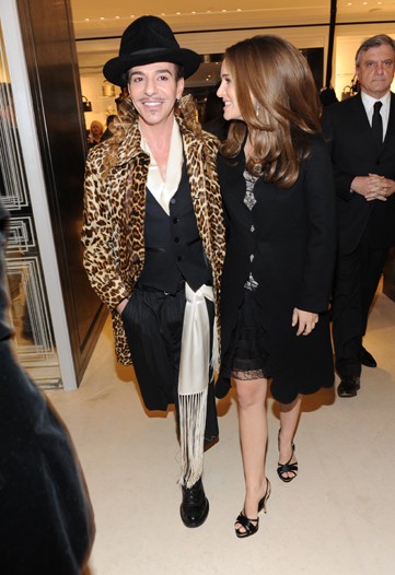 John Galliano, Natalie Portman Celebrate Dior Flagship