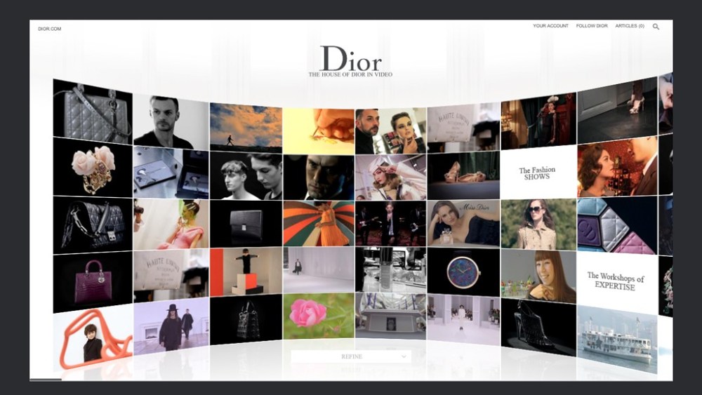 Christian Dior Upgrades World on the Web