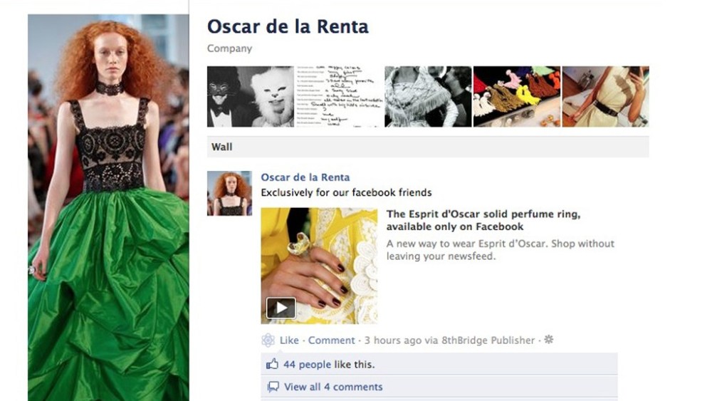 Oscar de la Renta Launch F-Commerce