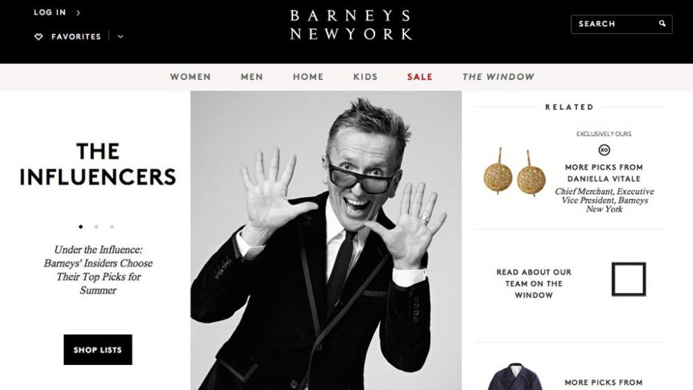 Barneys.com Gets New Look