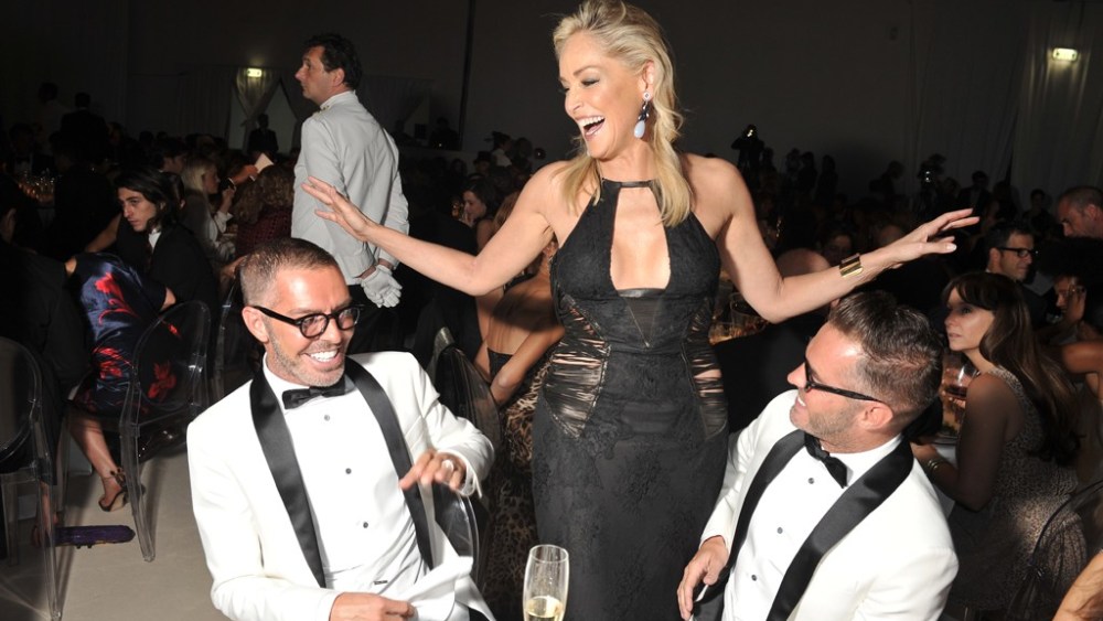 Sharon Stone Gets 'Persuasive' amfAR Gala