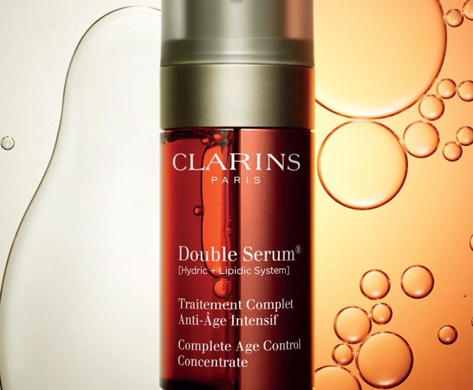 Clarins Launches Double Serum Antiaging Product