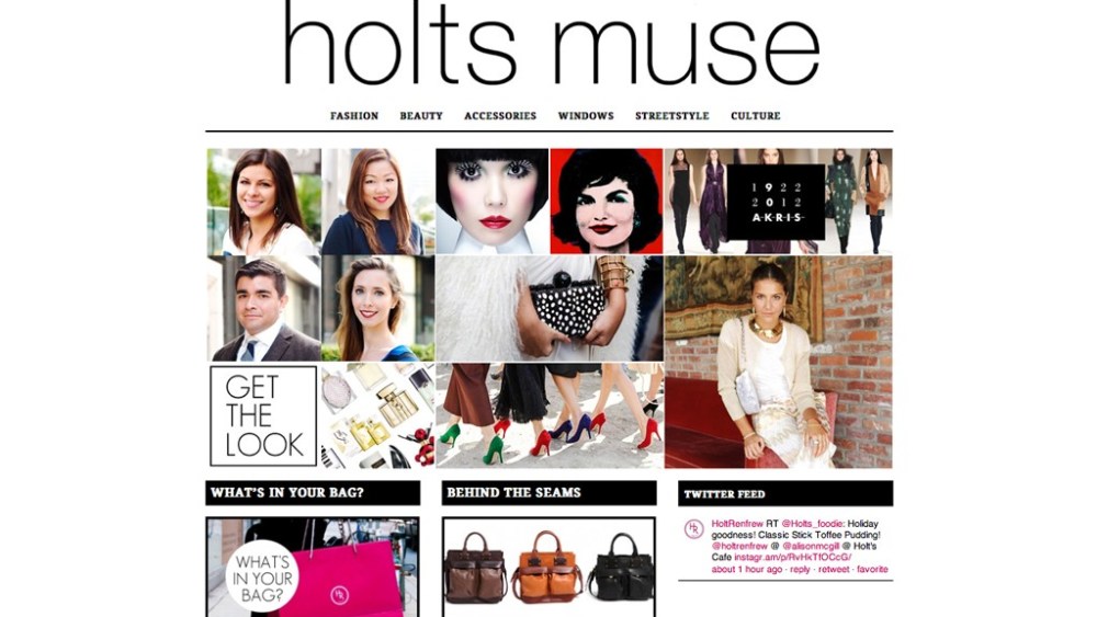 Holt Renfrew: On Youth Click