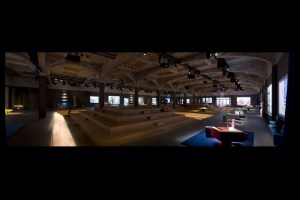 Prada's catwalk was set up to resemble “the perfect house.”