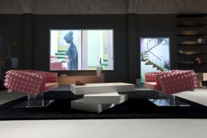 Prada's catwalk was set up to resemble “the perfect house.”