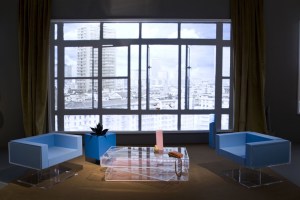Prada's catwalk was set up to resemble “the perfect house.”