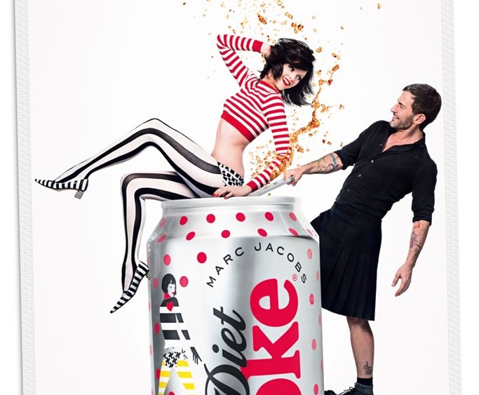 Marc Jacobs Plays Strongman Diet Coke Ads
