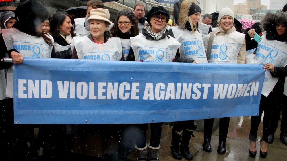 U.N. March Draws Over 200
