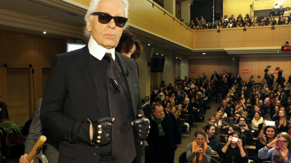 Karl Lagerfeld Delivers Master Class Paris