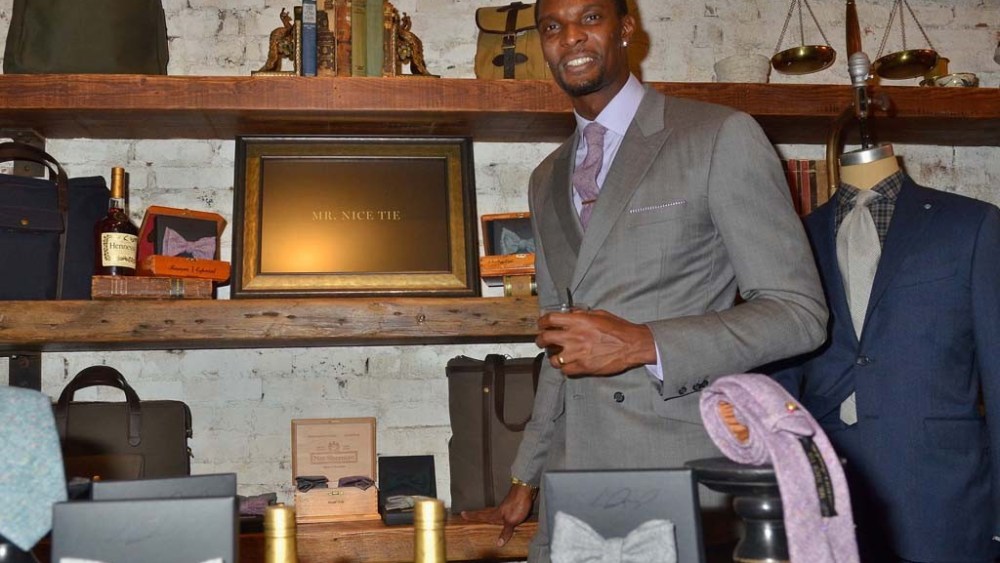 Chris Bosh Fetes Mr. Nice Tie