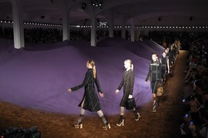 Prada's purple sand dunes.