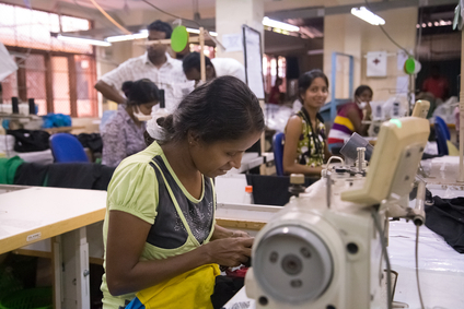 An apparel factory in Sri Lanka.