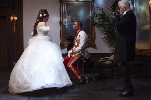Cara Delevinge and Pharrell Williams