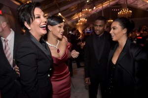Kris Jenner, Rihanna in Zac Posen, Big Sean and Kim Kardashian