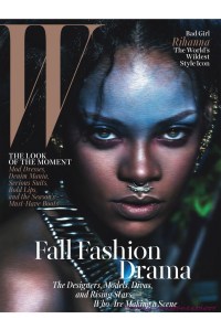 Rihanna on the cover of W's September 2014 issue