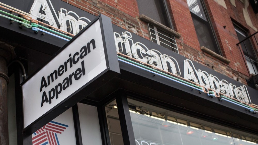 An American Apparel store.