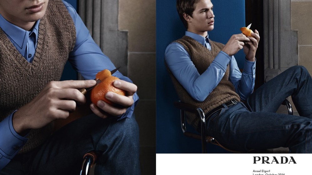 Ethan Hawke, Ansel Elgort Front Prada Men's Spring Ad Campaign