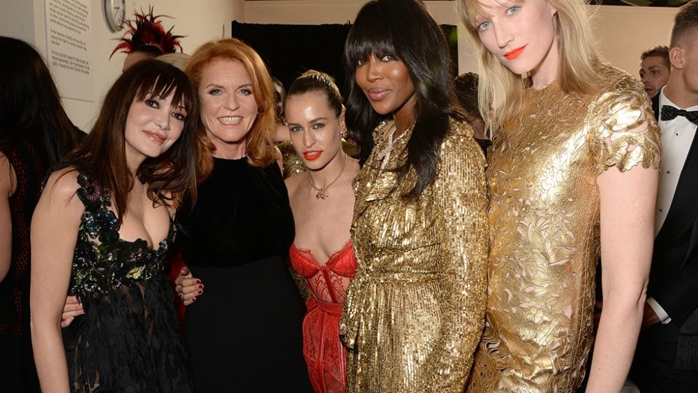 Annabelle Neilson, Sarah Ferguson, Alice Dellal, Naomi Campbell and Jade Parfitt