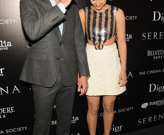 Jennifer Lawrence, Bradley Cooper Promote 'Serena' in New York