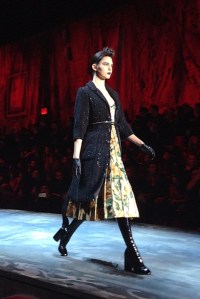 Kendall Jenner walking Marc Jacobs show.