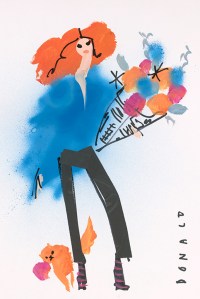 Donald Roberston illustrations Covent Garden's Floral Street