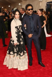 Lisa Bonet with Lenny Kravitz in Valentino