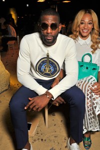 Amar'e Stoudemire, Mikky Ekko, Pierpaolo Ferrari and Woodkid sat front row at the Kenzo Men's Spring 2016 show.