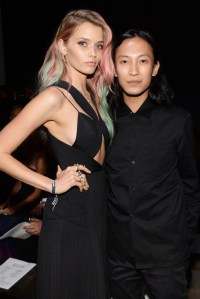 Abbey Lee Kershaw and Alexander Wang at the 2015 amfAR Inspiration Gala