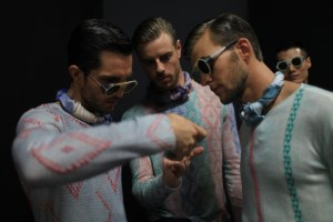 Backstage at Giorgio Armani Men's Spring 2016