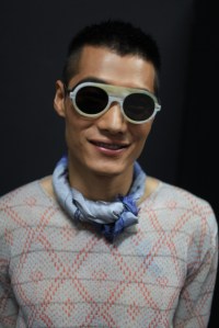 Backstage at Giorgio Armani Men's Spring 2016