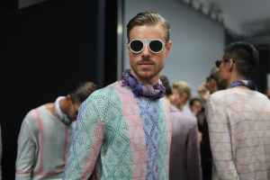 Backstage at Giorgio Armani Men's Spring 2016