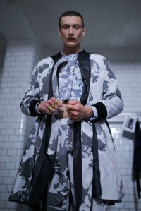 Backstage at Bobby Abley Men's Spring 2016