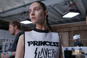 Backstage at Bobby Abley Men's Spring 2016
