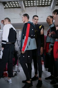 Backstage at Bobby Abley Men's Spring 2016
