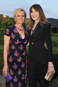 Isabella Ferrari and Carla Bruni-Sarkozy