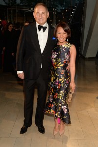 John Demsey and Alina Cho at 2015 CFDA Fashion Awards Red Carpet