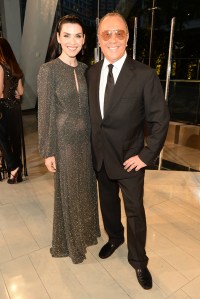 Julianna Margulies in Michael Kors with the designer at 2015 CFDA Fashion Awards Red Carpet