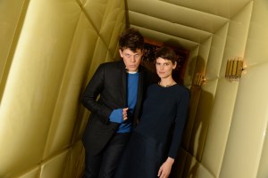 Wes Gordon and Saskia de Brauw at CFDA 2015 After Party