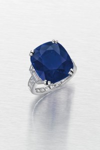 Cartier Kashmir sapphire at Christie's New York Important Jewels