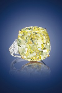 Yellow diamond at Christie's New York Important Jewels