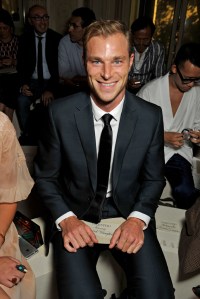 David Frampton sat Front Row at Valentino Spring 2016 Men's show