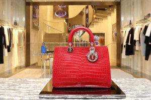 Handbag inside Dior boutique in Seoul