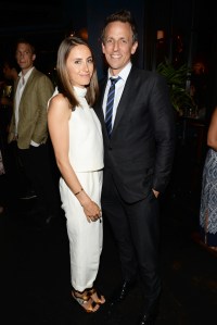 Alexi Ashe and Seth Meyers