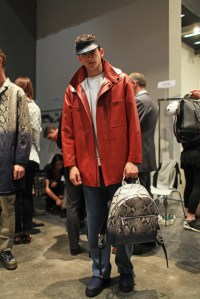 Model Backstage at Fendi Men's RTW Spring 2016