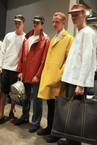 Models Backstage at Fendi Men's RTW Spring 2016