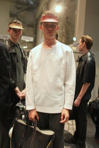 Models Backstage at Fendi Men's RTW Spring 2016